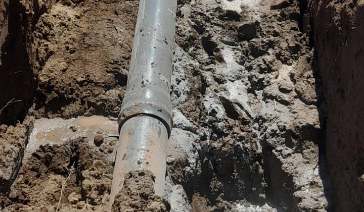 Trabajan en la reparación del Acueducto Productivo Belgrano