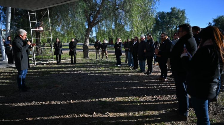 Poggi participó del inicio de obra del puesto de control unificado entre San Luis y Mendoza