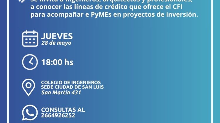 Llevarán a cabo un taller sobre herramientas de financiamiento orientado a PyMEs