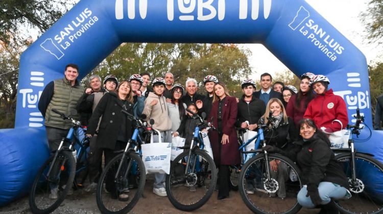 Las TuBi llegaron a Los Molles y ya entregaron más de 9.200 bicicletas en toda la provincia