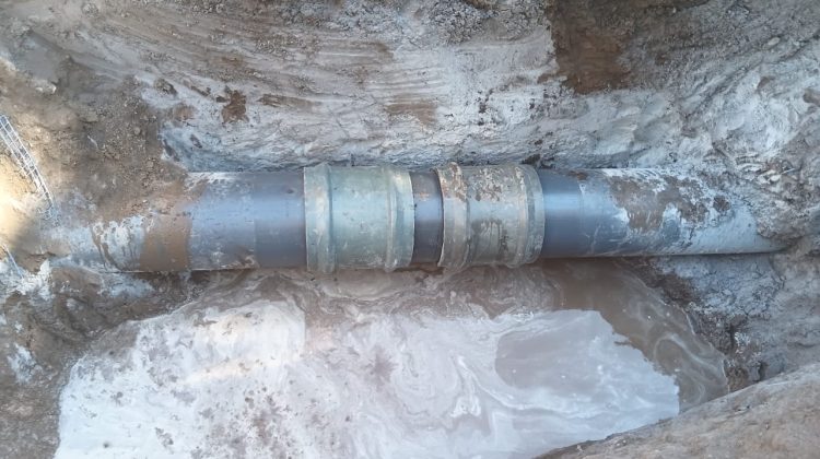 Finalizaron los trabajos de reparación del acueducto Potrero de los Funes