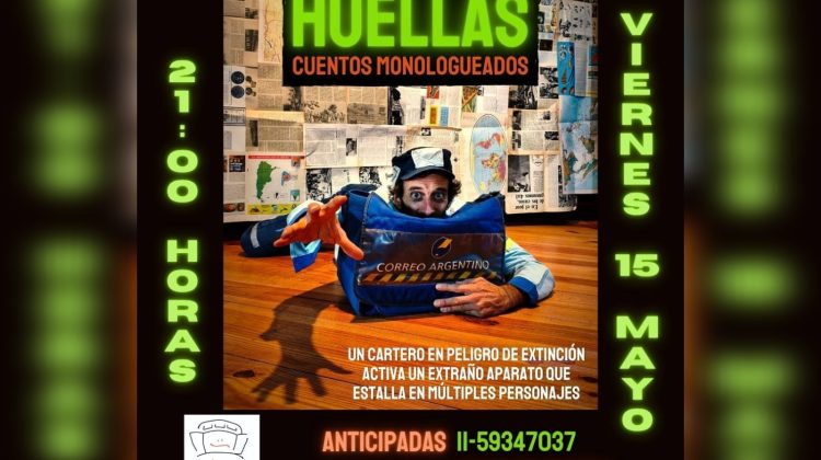 El espectáculo ‘Huellas: Cuentos Monologueados’ llega al Centro Cultural La Papelería