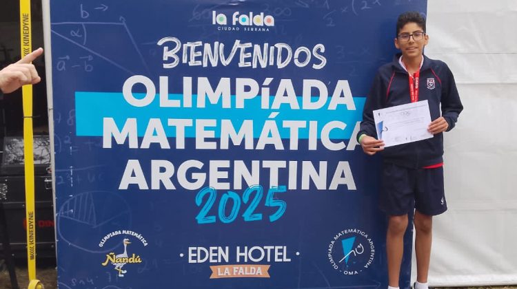 Reconocieron a un estudiante sanluiseño en dos concursos de matemática