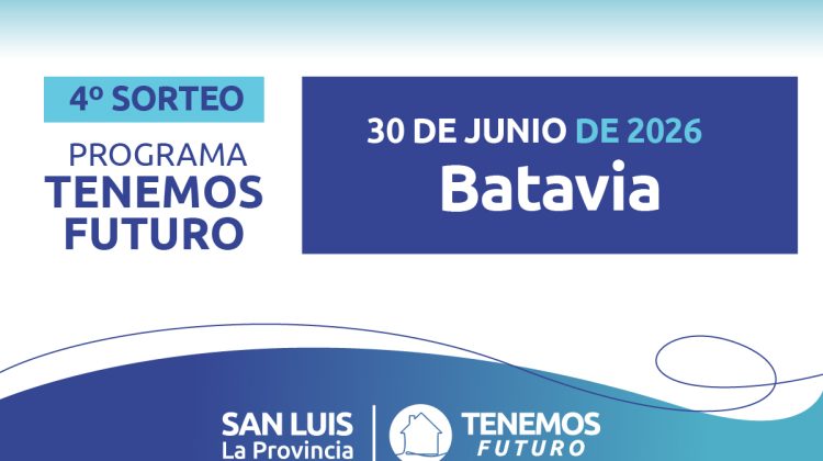 Batavia: resultados del sorteo de viviendas de barrio