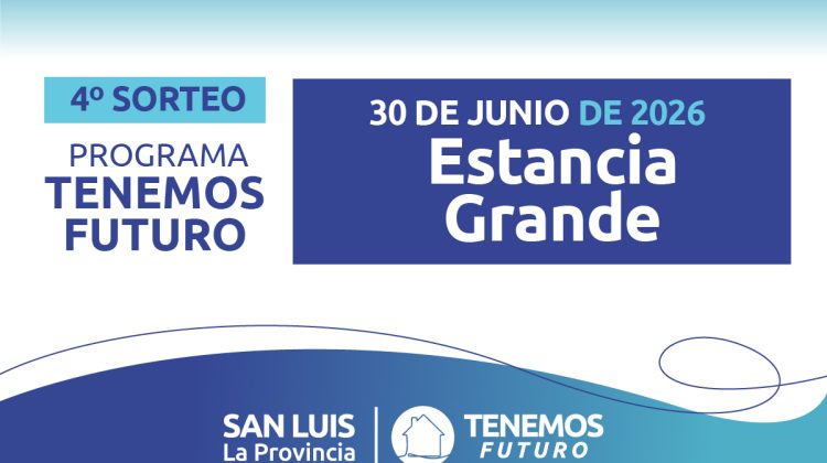 Estancia Grande: resultados del sorteo de viviendas de barrio