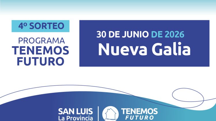 Nueva Galia: resultados del sorteo de viviendas de barrio