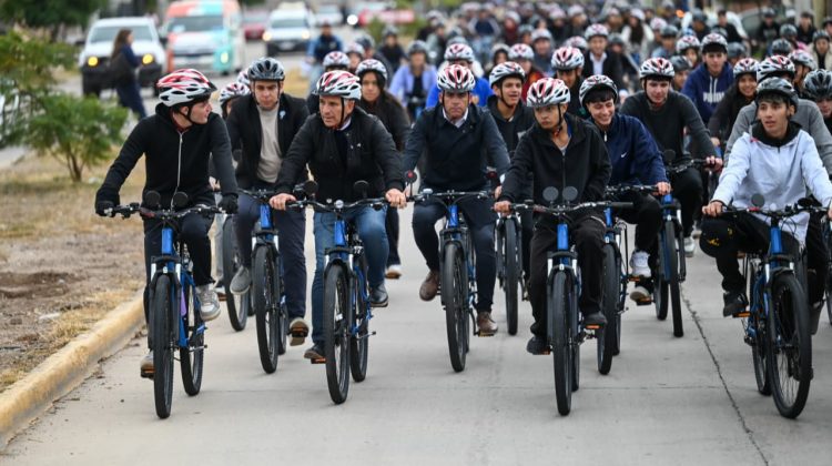Estudiantes de la ciudad de San Luis recibieron bicicletas TuBi