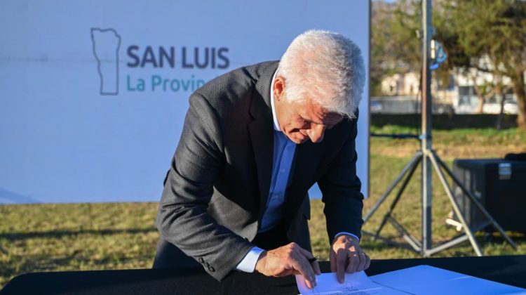 Poggi llamó a licitación para transformar el acceso a Villa de Merlo sobre la ruta provincial N°1
