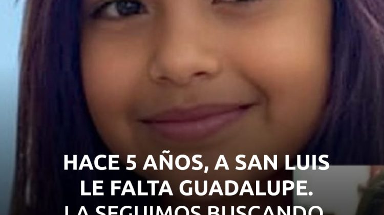 La Provincia aumentó a $20 millones la recompensa para quien aporte datos del paradero de Guadalupe