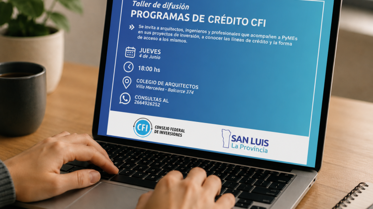 En Villa Mercedes se brindará una charla sobre financiamiento para proyectos productivos