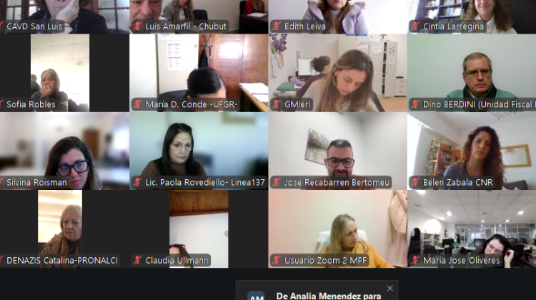 El CAVD participó de un encuentro virtual sobre problemáticas victimológicas