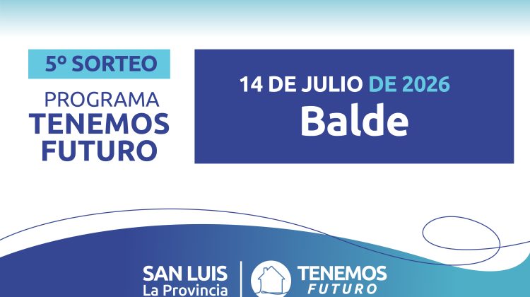 Balde: familias sorteadas para las viviendas de barrio