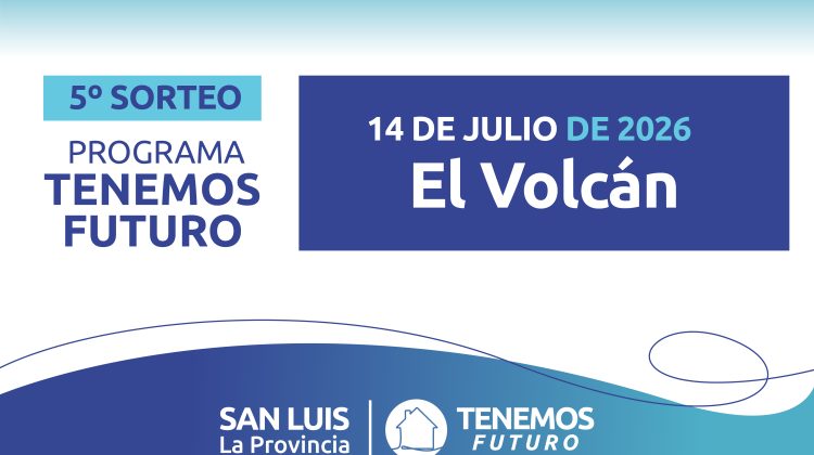 El Volcán: familias sorteadas para las viviendas de barrio