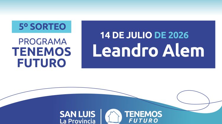 Leandro Alem: familias sorteadas para las viviendas de barrio