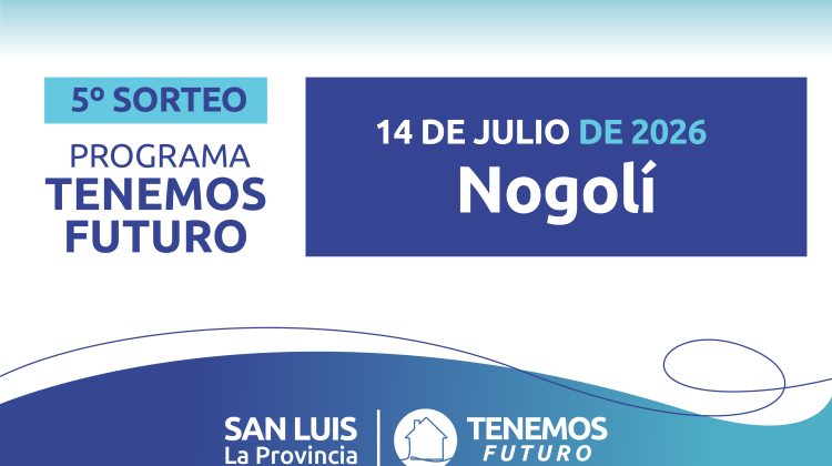 Nogolí: familias sorteadas para las viviendas de barrio