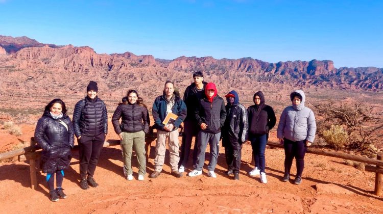 Jóvenes de San Gerónimo descubrieron la riqueza natural del Parque Nacional Sierra de las Quijadas