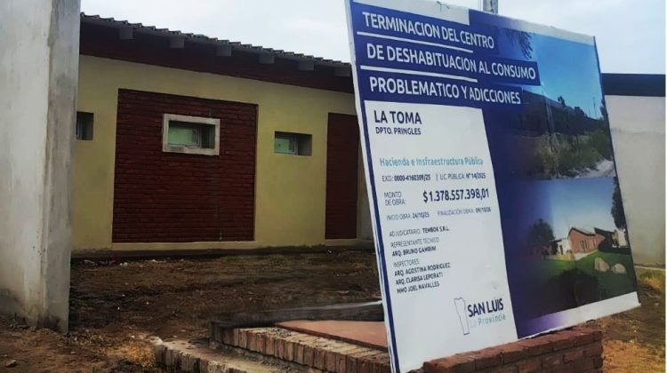 El Centro de Deshabituación de La Toma incorpora equipamiento y avanza hacia su etapa final