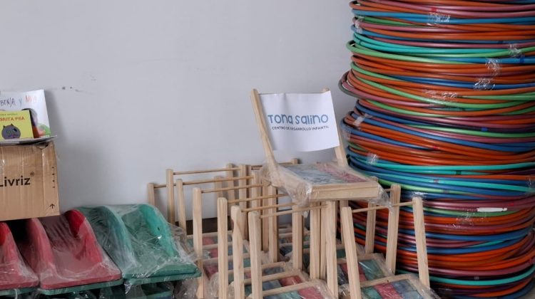 Fortalecen a todos los Centros de Desarrollo Infantil de la provincia con nuevo equipamiento