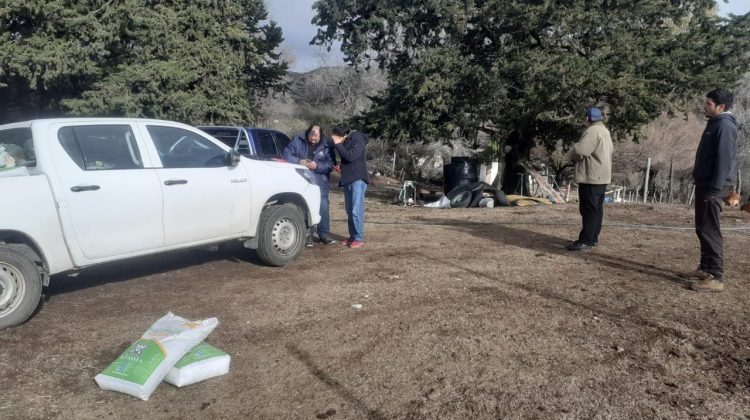 El Gobierno asiste a productores afectados por los incendios en Estancia Grande