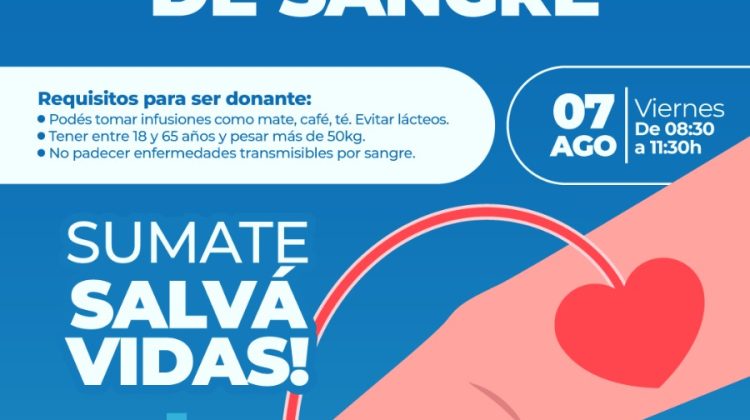 Lanzaron una nueva convocatoria para donar sangre