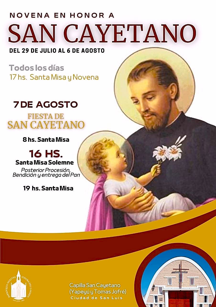 Fieles en la ermita de San Cayetano