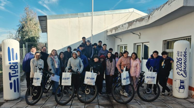 TuBi Rurales 2026: entregaron 152 bicicletas en 55 escuelas de toda la provincia