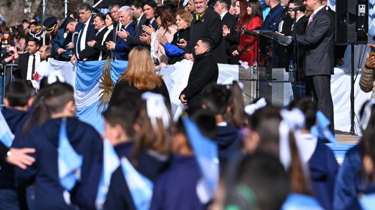 Con un desfile, Justo Daract homenajea al general José de San Martín