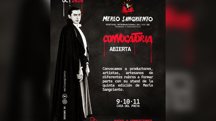 Artistas, artesanos y emprendedores pueden inscribirse para participar de ‘Merlo Sangriento’