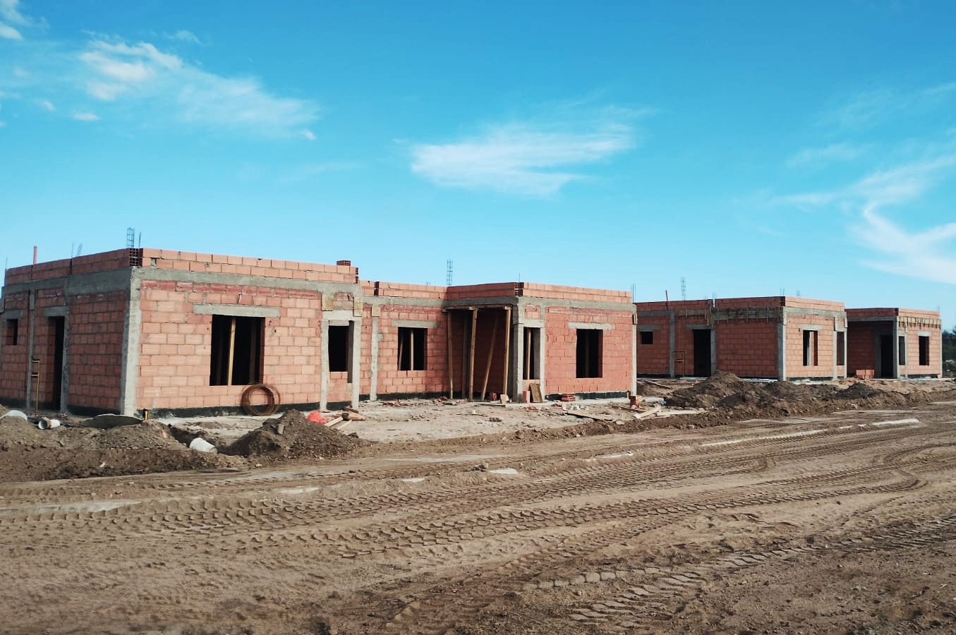 Interior de una vivienda en obra