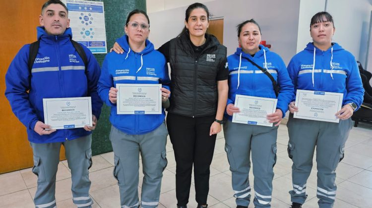 Reconocieron a cuatro preventores por su destacada intervención ante una situación de riesgo