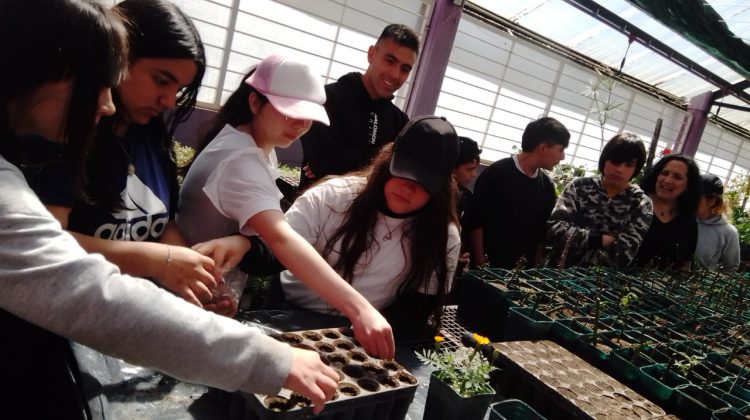 Estudiantes recorrieron la Granja Productiva Demostrativa de Cruz de Piedra