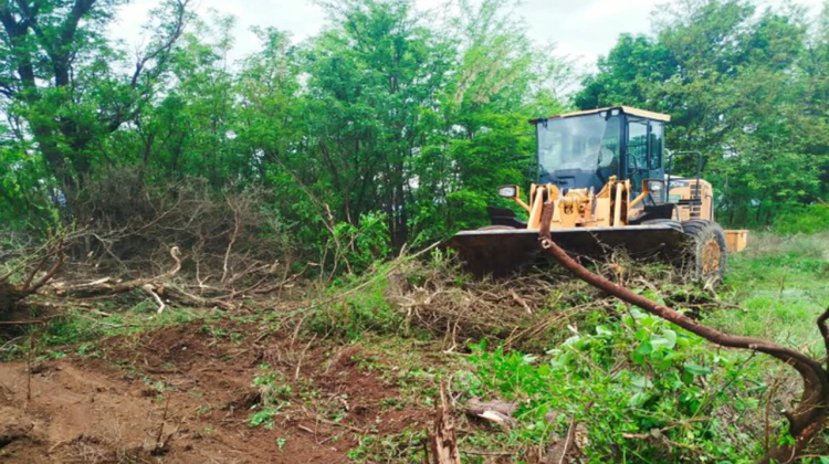 San Luis Agua ejecutó tareas de mantenimiento en el canal de Santa Rosa