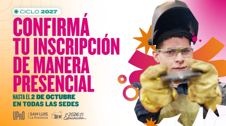Para ingresar a la UPrO es obligatorio confirmar los datos presencialmente en la sede elegida