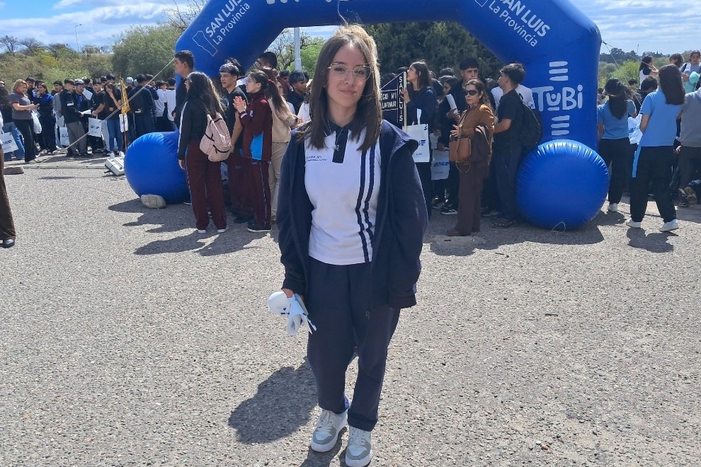 Jazmín Lucero, estudiante del Colegio N°1