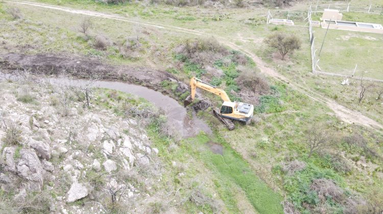 San Luis Agua comenzó el reencauzamiento en Las Lagunas