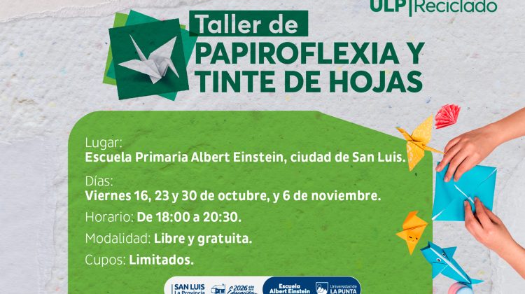 La ULP abre la inscripción para un taller gratuito de papiroflexia